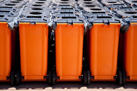 Dumpster pad cleaning